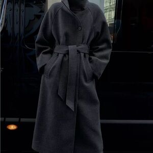 Zara High-Neck Belted Coat